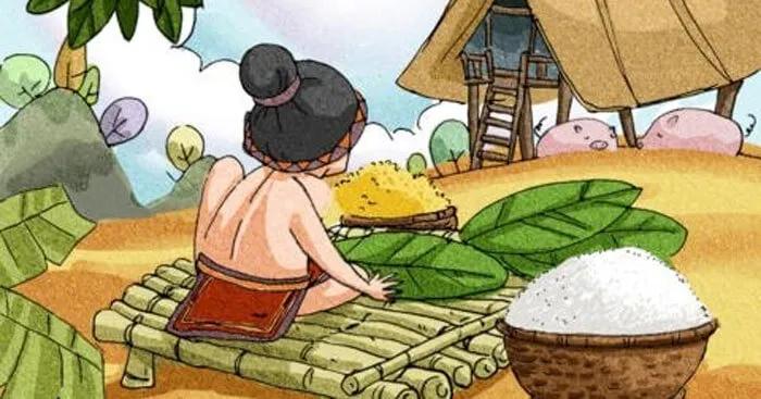 Tổng hợp 23 bài tóm tắt truyện Bánh chưng, bánh giầy - Văn mẫu lớp 6 đặc sắc và ý nghĩa